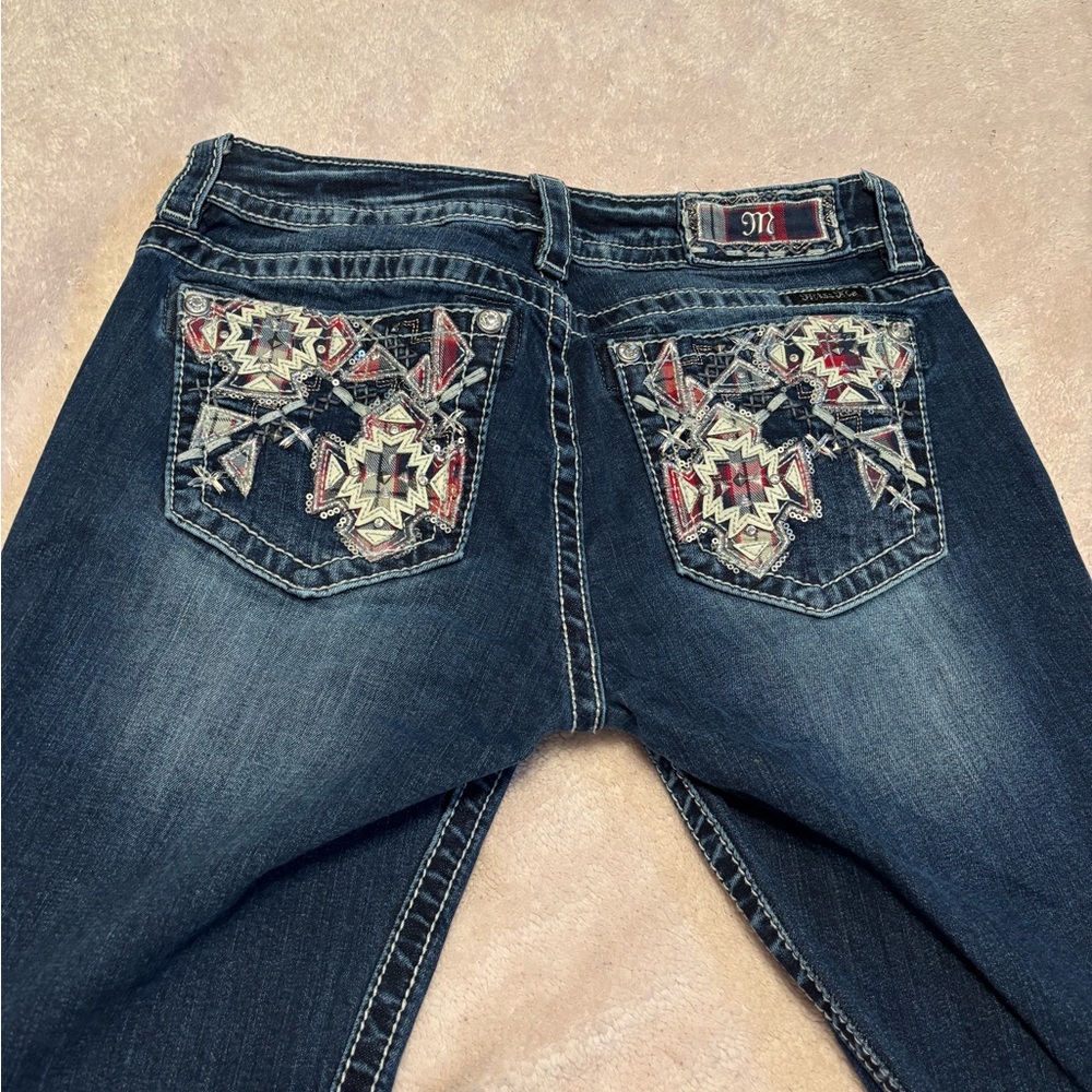 Embroidered Blue Jeans